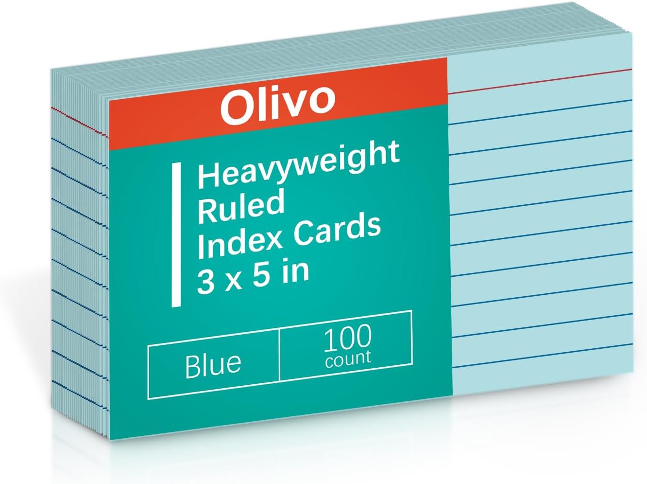 Blank Index Cards 3x5 Unlined Unruled Flash Note Cards 3" x 5", White, 100 Count, 200 GSM Heavy Weight