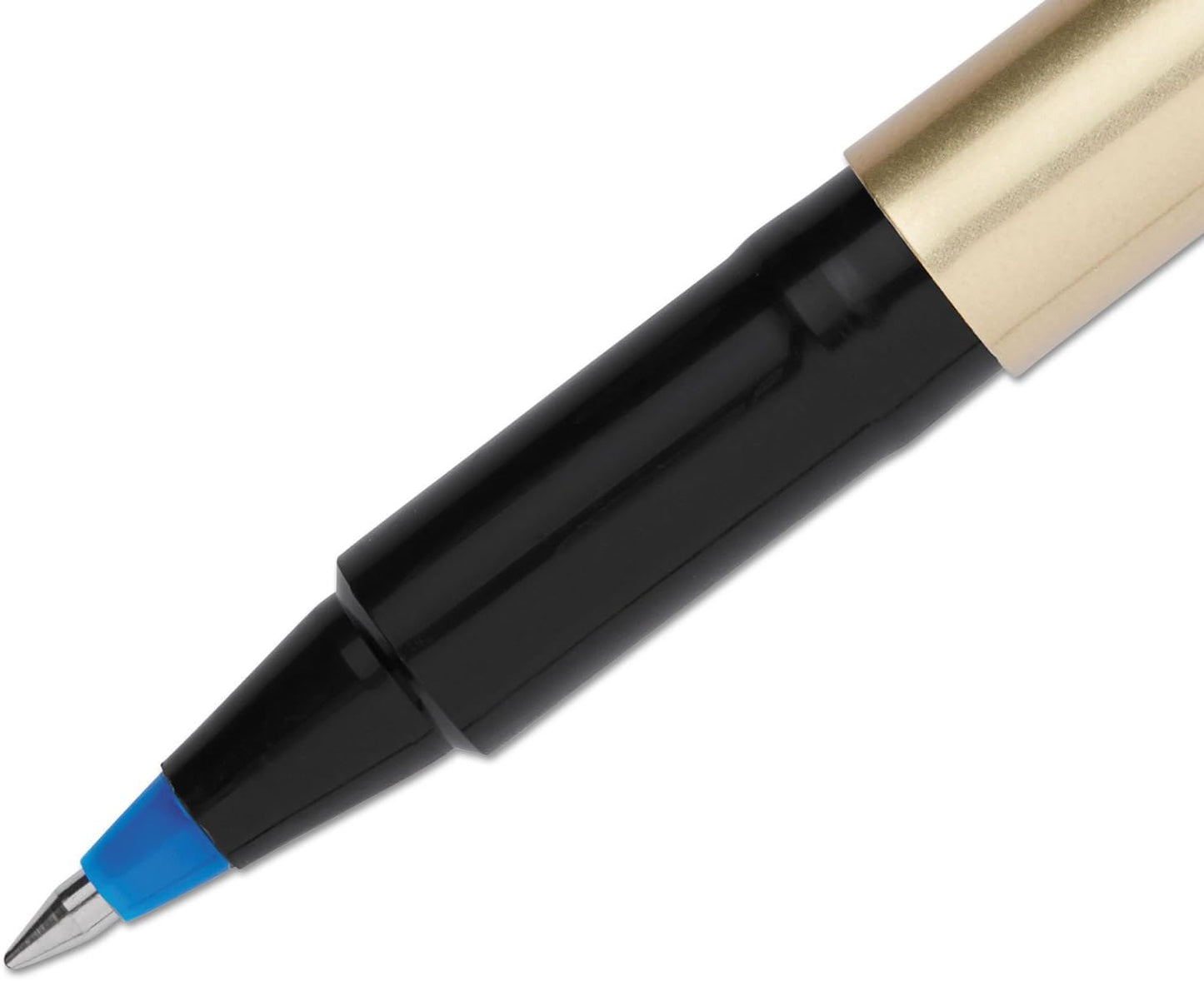 uni-ball 60053 Deluxe Roller Ball Stick Waterproof Pen Blue Ink Fine Dozen