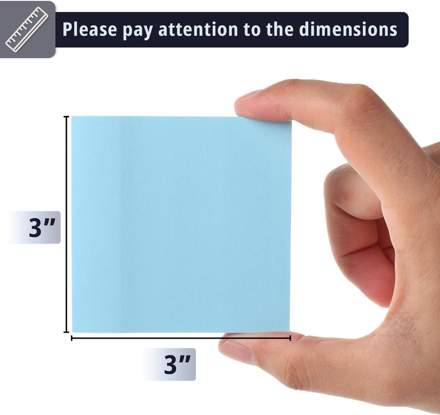 Mr. Pen- Sticky Notes, 3"x3", 12 Pads, 720 Sheets, Pastel Colors, Sticky Notes Bulk, Self-Stick Note Pads, Perfect for Office, School, Home, Study & Organization
