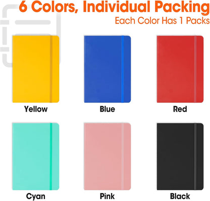 12 Pack Lined Journal Notebook for Work, 200 Pages, Medium 5.5 in x 8.3 in, A5 College Ruled, Hardcover Journaling Notebooks for Writing, Note Taking, Fit for Business Work School Home (Black)