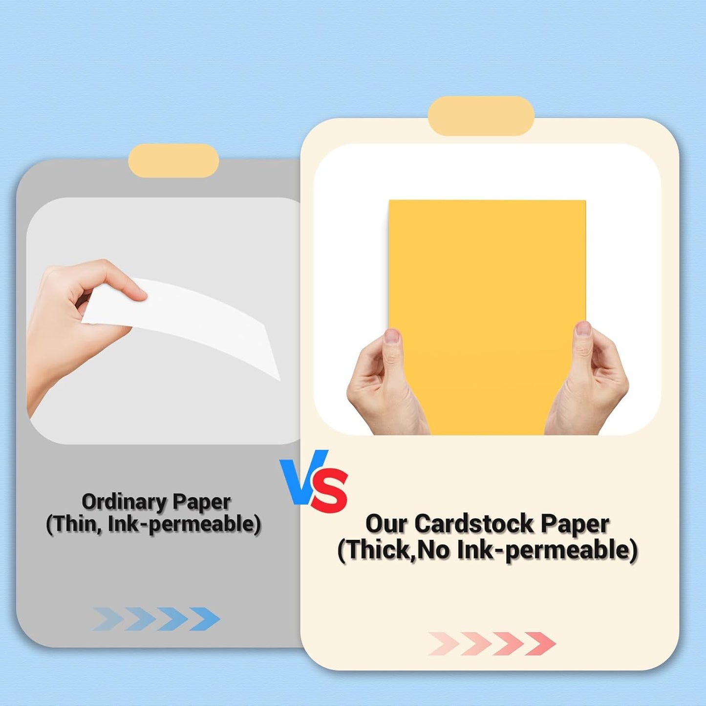 Cardstock 8.5 x 11, Thick Printer Paper 75 lb/200 gsm, 40 Sheets Card Stock White, Heavy Card stock, White CardStock Paper for Invitations, Diy Cards, Business Cards, Menus, Crafts, Drawing etc
