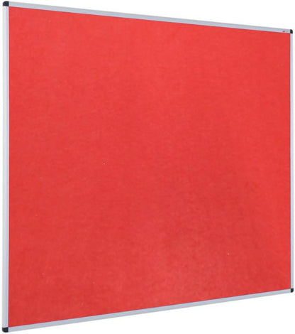 VIZ-PRO Large Fabric Bulletin Board/Foldable Notice Board Felt Gray, 60 X 48 Inches, Silver Aluminium Frame