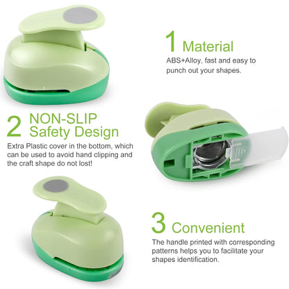 UCEC 2 Inch Circle Punch, Paper Punch, 2 Inch Hole Punch, Circle Hole Punch Cutters for Paper Crafts DIY Handmade Crafting Scrapbook Tools Cards Arts Fun Projects