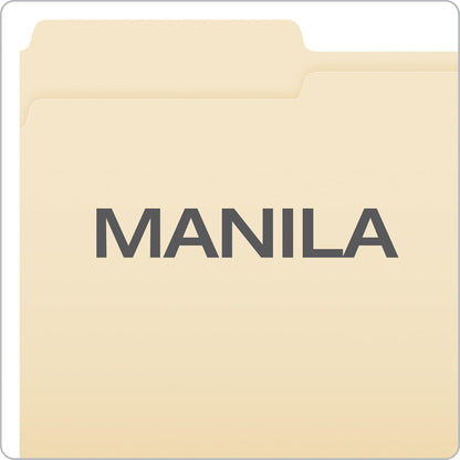 Pendaflex Manila Fastener Folders, Legal Size, 2 Fasteners, 1/3 Cut, 50/BX (FM313EE)