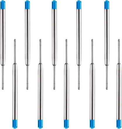 Obacle Ballpoint Pen Refills Black, 1.0mm Medium Point Smooth Writing for Ballpoint Pens, Black Ink, 3.85inch (9.8cm), 10 Pack (Black)