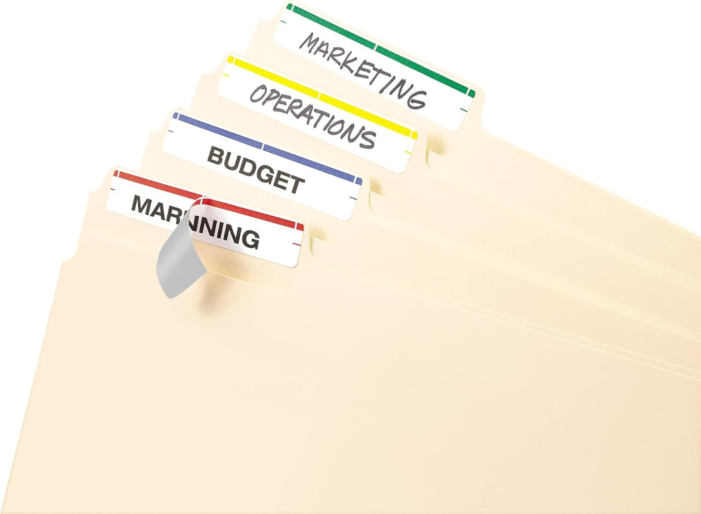 Avery File Folder Labels on 4" x 6" Sheets, Easy Peel, Assorted, Print & Handwrite, 2/3" x 3-7/16", 252 Labels (5215)