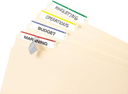 Avery File Folder Labels on 4" x 6" Sheets, Easy Peel, Assorted, Print & Handwrite, 2/3" x 3-7/16", 252 Labels (5215)