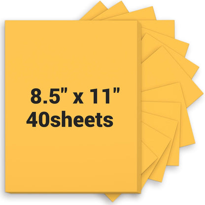 Cardstock 8.5 x 11, Thick Printer Paper 75 lb/200 gsm, 40 Sheets Card Stock White, Heavy Card stock, White CardStock Paper for Invitations, Diy Cards, Business Cards, Menus, Crafts, Drawing etc