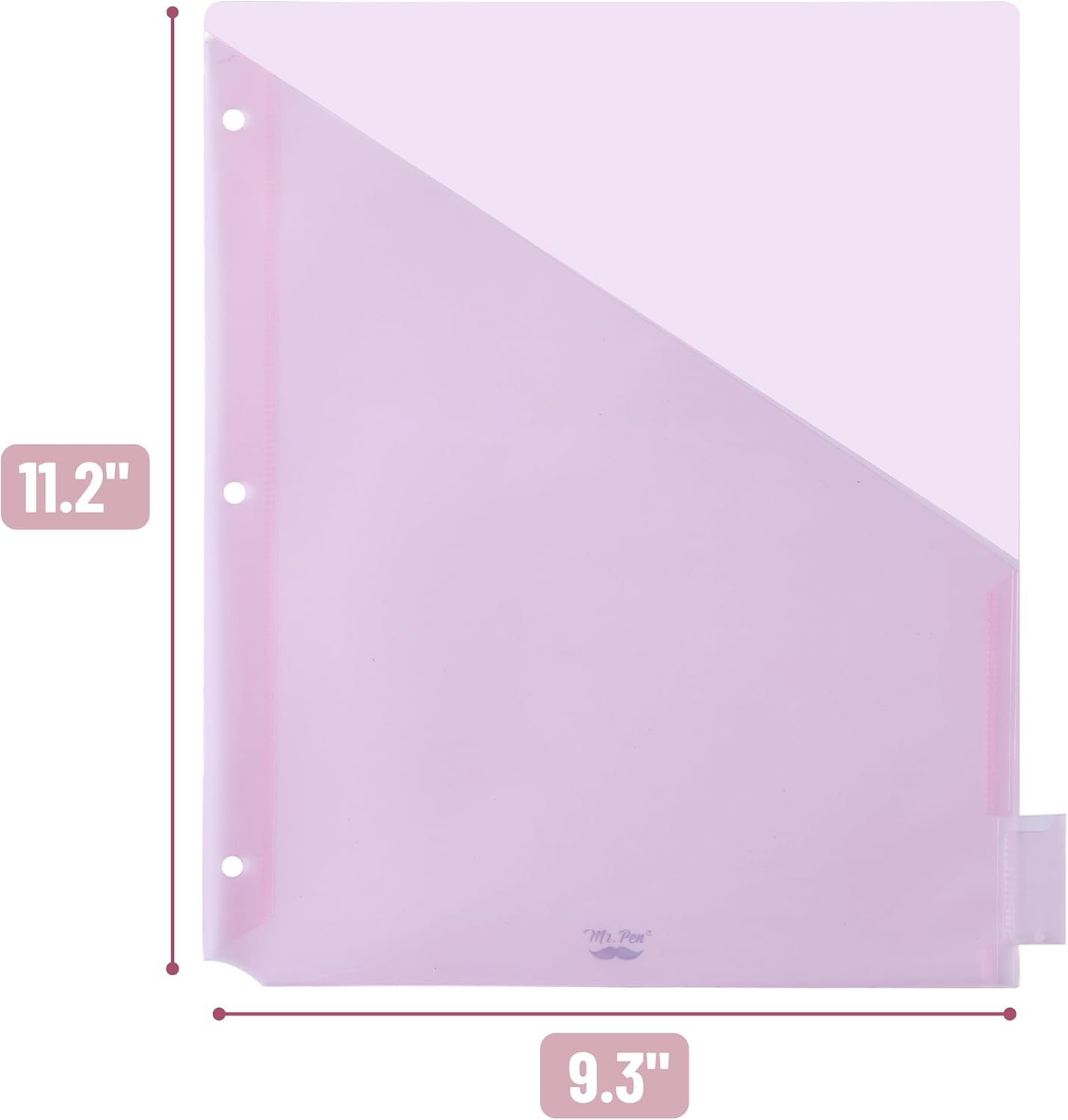 Mr. Pen- Binder Dividers with Pockets and Tabs, 1 Set, 8 Tabs/Set, Colorful, 3 Ring Binder Dividers with Tabs and Pockets on Both Sides