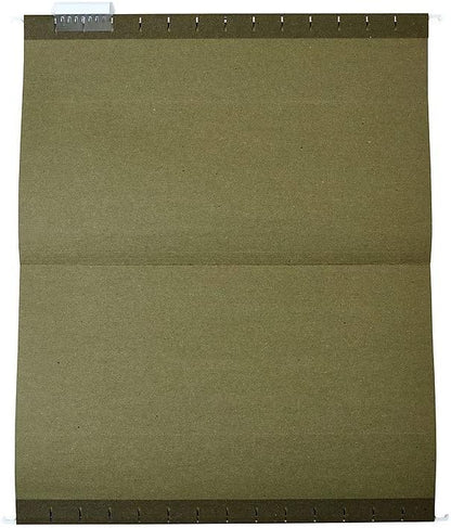 Staples Hanging File Folders, Legal Size, 5‑Tab, Standard Green – 25/Box