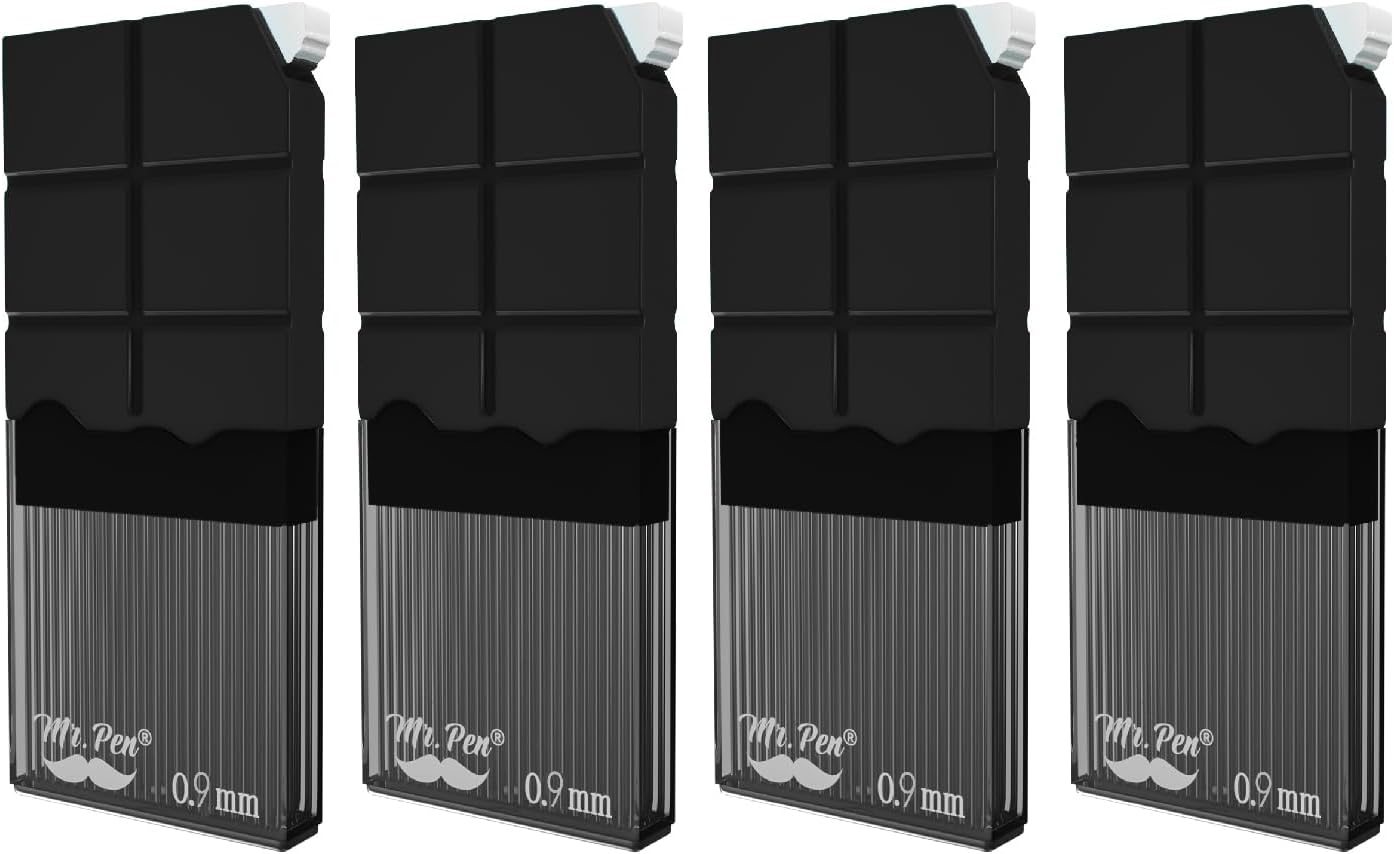Mr. Pen- 0.9 Millimeter Lead Refills for Mechanical Pencils, 2B, 4 Pack, 280 PCS, 0.9