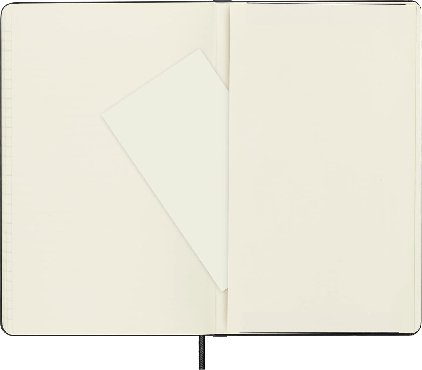Moleskine Classic Notebook, Large, Ruled, Black, Hard Cover (5 x 8.25)