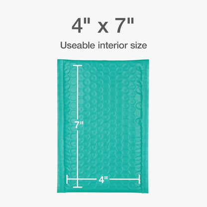 Quality Park Bubble Mailers, 6 x 9 Inch, White Poly Mailers, Padded Envelopes, Shipping Envelopes, Water Resistant, Self Seal, 50 Per Box (QUA85856), Plastic