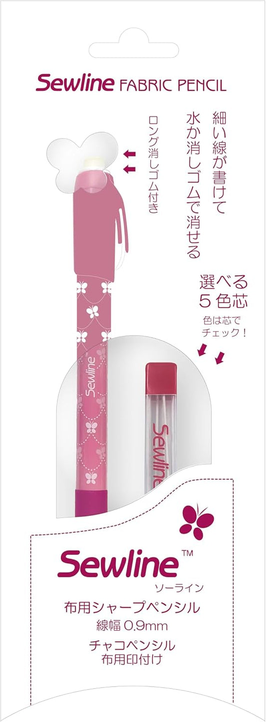 Sewline White Ceramic Lead fabric pencil and Lead