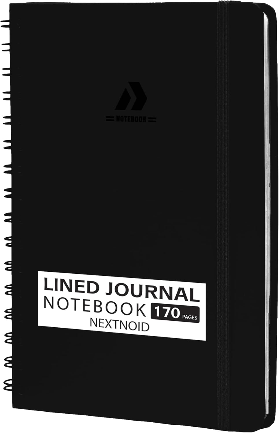 Nextnoid Lined Spiral Notebook Journal For Women & Men - A5(5.8" x 8.3") 170 Pages, Hardcover Notebooks for Work & Note Taking, College Ruled Journals for Writing - Grey