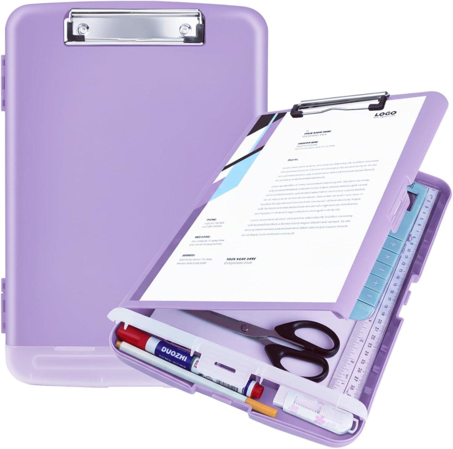 Red Plastic Clipboard with Storage,TFDLCG zm High Capacity Clip Boards 8.5x11,A4 Binder Nursing Clipboard Folder Heavy Duty for Women Teachers Work,School Office