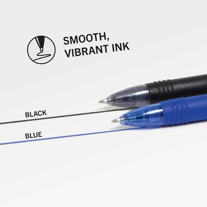 Zebra Pen Z-Grip Retractable Ballpoint Pen, Smooth-Flowing Black Ink, 1.0mm Medium Point, School & Office Supplies, Ideal for Note-Taking, Journal and Planner Use, 18-Pack (22218)