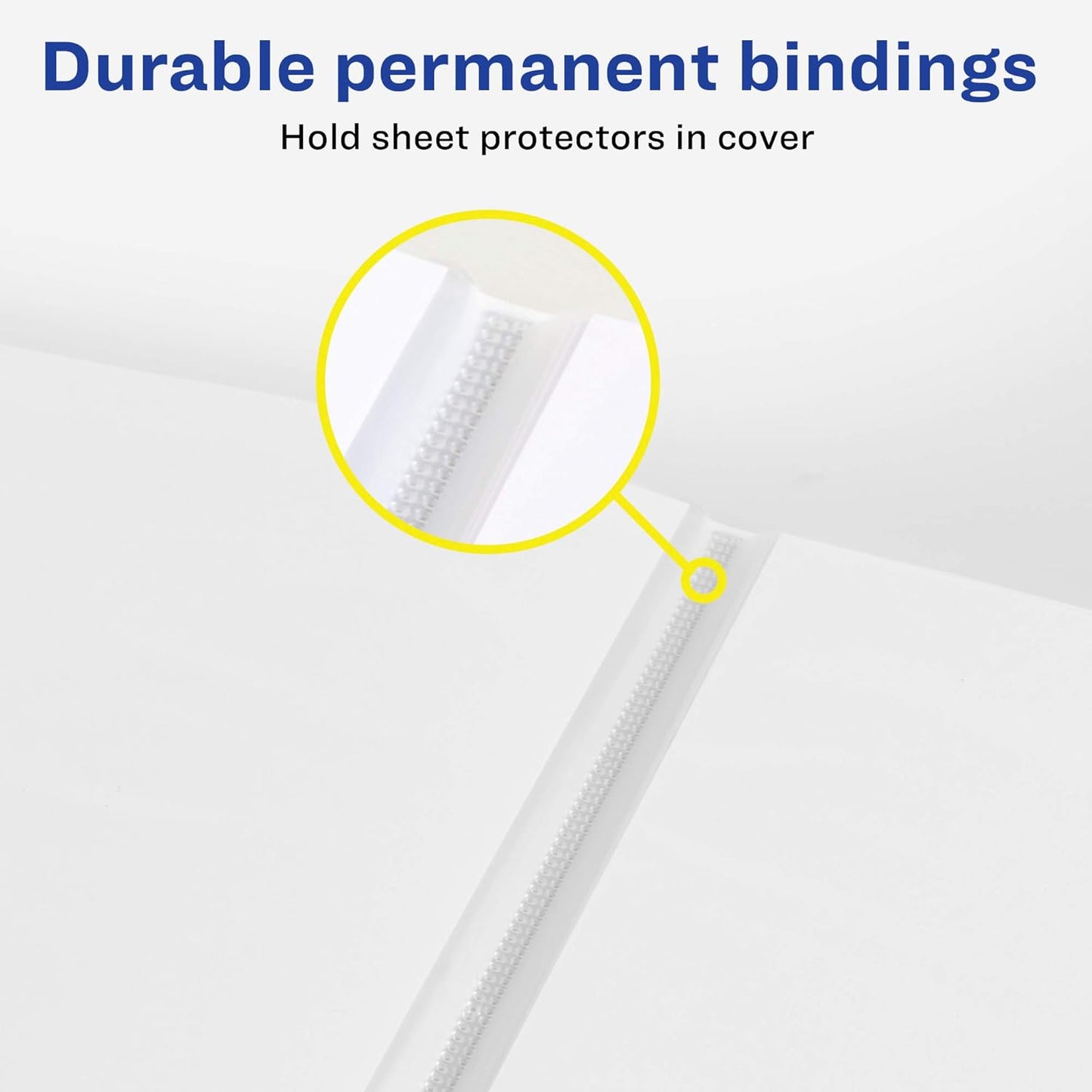 Avery Classic Presentation Book, Clear Front Window for Title Page, 12 Non-stick Pages, 1 White Book (47671)