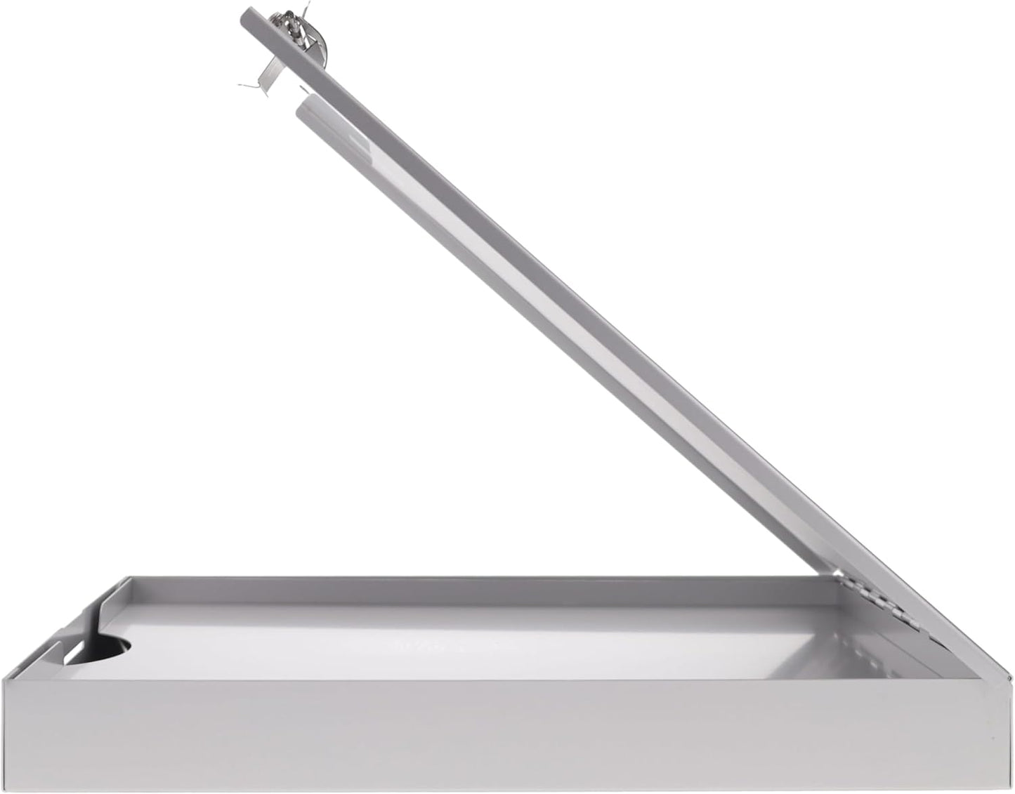 Saunders Cruiser Mate Metal Clipboard with Storage, Dual Tray Aluminum Nursing Folio, Heavy Duty Form Holder for Police & Work, Letter Size Privacy Box with Self-Locking Latch, Silver