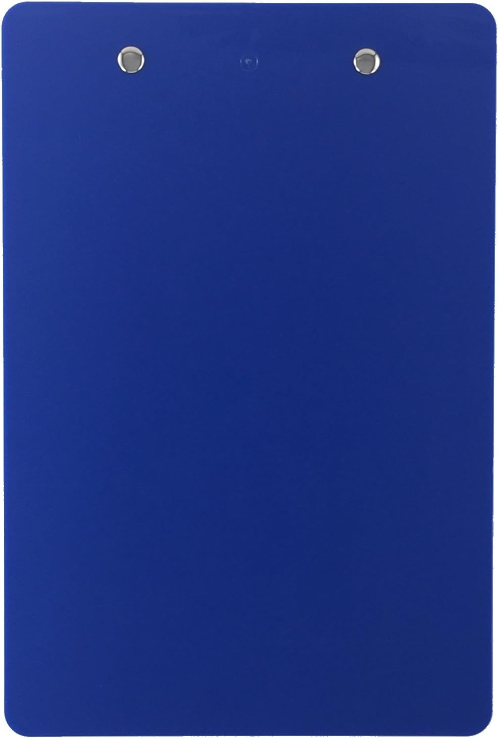 Trade Quest Memo Clipboard 6'' x 9'' Low Profile Clip Plastic (6-Pack) (Dark Blue)