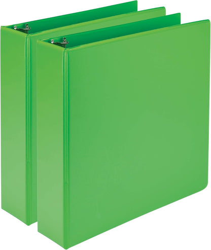 Samsill Plant-Based 2 Inch Durable Round Ring, View Binder, Eco-Friendly, USDA Certified Biobased, Single, Turquoise