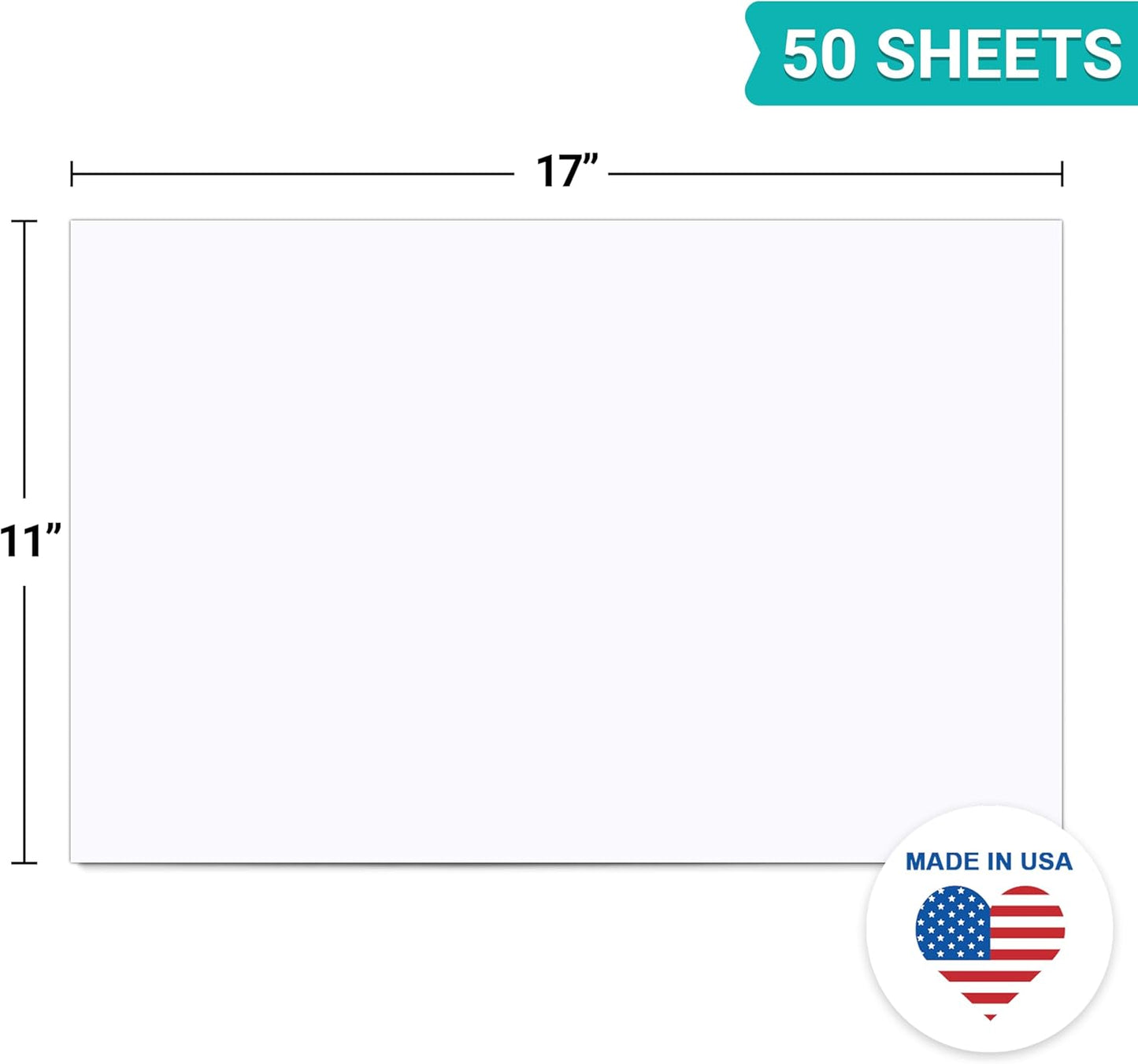 321Done Blank Notepad - 50 Sheets (5.5" x 8.5") - Luxury Memo Pad - Thick Premium Paper - Made in USA - Plain White