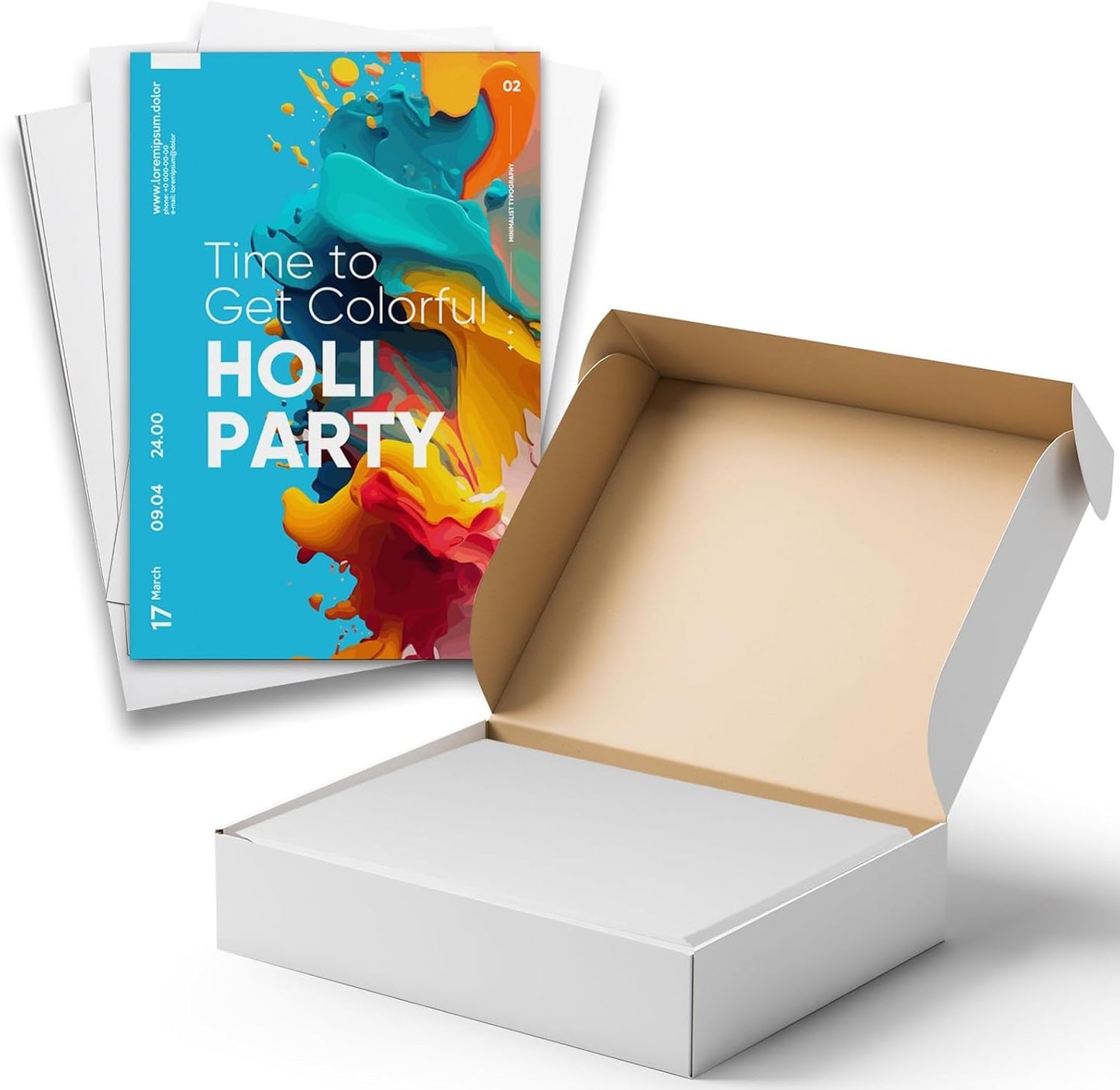Hamilco Blank Index Cards 6" x 9" Heavyweight Card Stock 80lb Cover White Cardstock Paper - 100 Pack