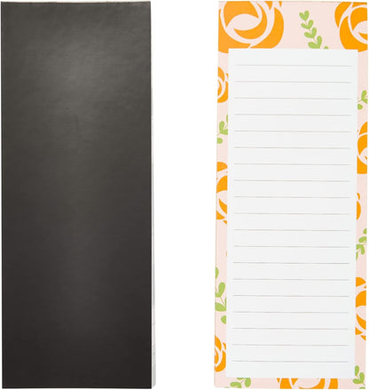 Juvale 6-Pack Magnetic Grocery List Pad for Fridge- Cute Shopping List Paper Note Pads for Refrigerator, To-Do Memos (6 Fruit Designs, 60 Sheets Each)
