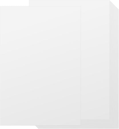Bubbley 100 White 8.5 x 11 Inch Cardstock Paper, 80lb Thick Paper for Invitations, Scrapbooking, Crafts, DIY Cards