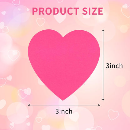 Heart Sticky Notes, 16 Colors 60 Sheets/Pad, 960 Sheets Shape Sticky Pad, Cute Memo Pads Colorful Self-Sticky Note Pads for Valentine Gifts