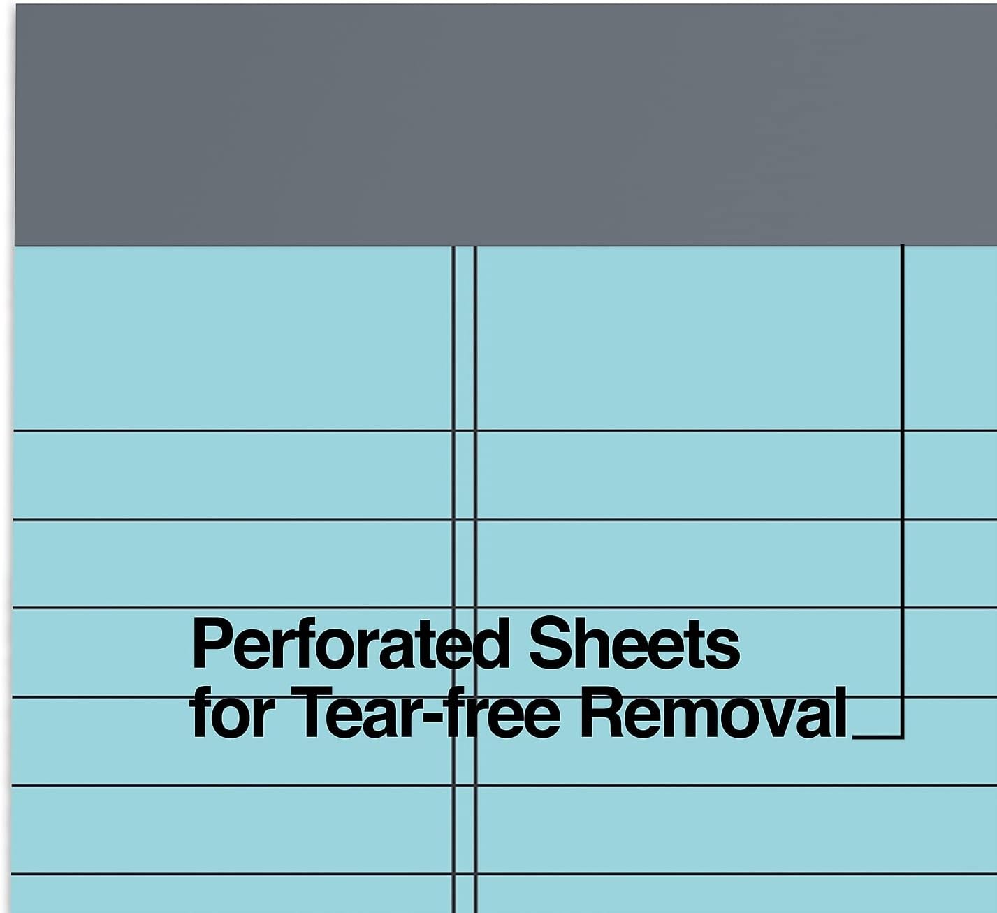 TRU RED Notepads, 5” x 8”, Narrow Ruled, Canary, 50 Sheets/Pad, 6‑Pack