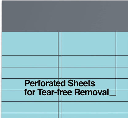 TRU RED Notepads, 5” x 8”, Narrow Ruled, Canary, 50 Sheets/Pad, 6‑Pack