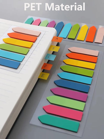 ELII Tabs 800Pcs Sticky Index Tabs Page Markers,Writable and Transparent Sticky Notes Page Tabs Book Markers Label Stickers Index Tabs for Page Marking Classify File (800 pcs Book tabs)