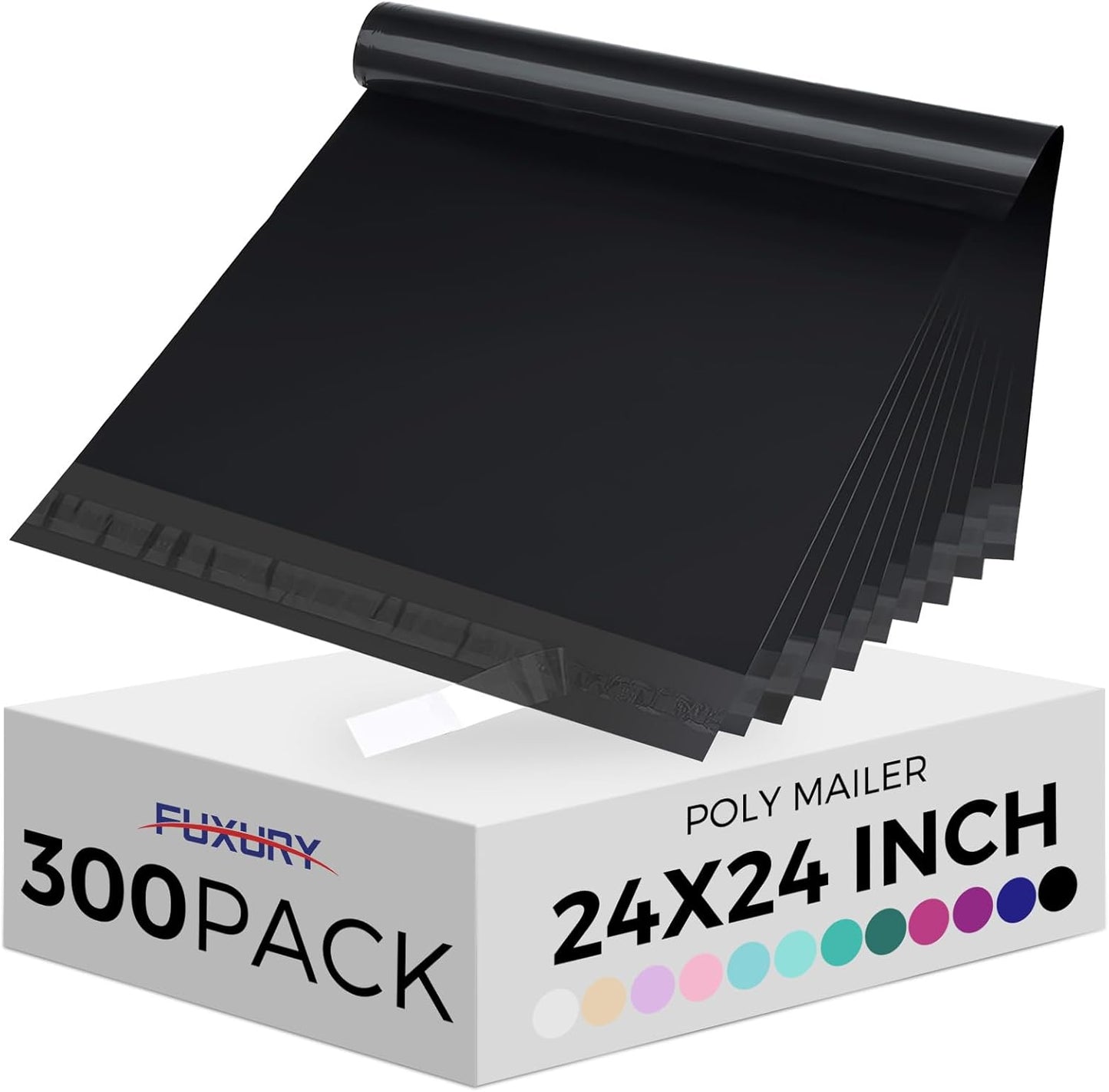 Fuxury Poly Mailers 10x13 Inch 50 Pcs, Waterproof Shipping Bags for Clothing, Strong Adhesive Shipping Envelopes for Small Business Suppliers, Self Seal Mailers Poly Bags Mailing Envelopes Purple