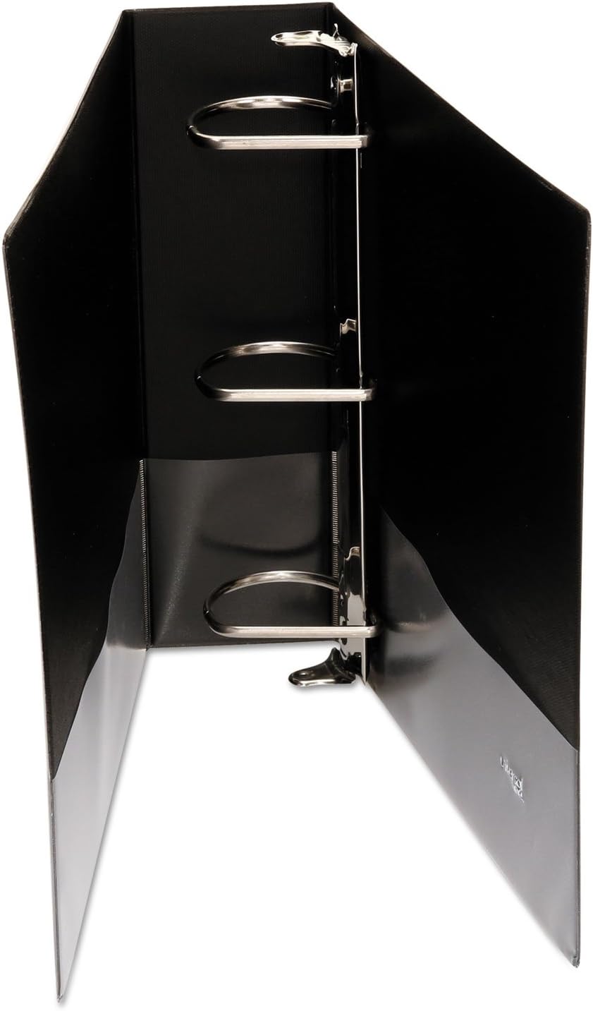 Universal 3" D-Ring View Binder, 600 Sheet Capacity, Black