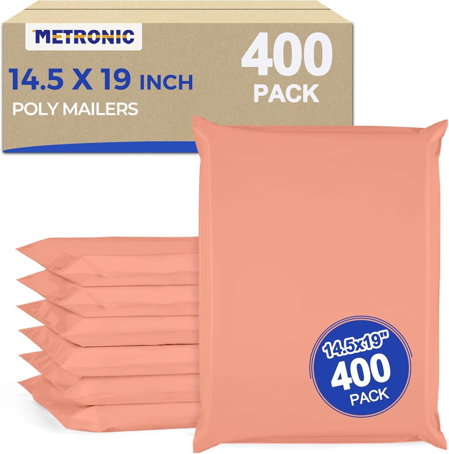 Metronic Poly Mailers 10x13 100 Pcs | Small Shipping Bags for Clothing | Mailing Bags for Small Business, Shipping Envelopes,Packing Bags in Black