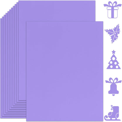 25 Sheets Black Cardstock Paper 8.5'' x 11'', 250gsm/92lb Thick Paper for Scrapbook, Invitations, Printing and DIY Cards