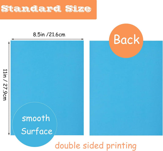 300 Sheets Colored Paper, 8.5 X 11 Colored Printer Paper Lightweight Construction Paper Double Sided Origami Paper for Crafts & Art, 20 Assorted Colors ( 70gsm/19lb)