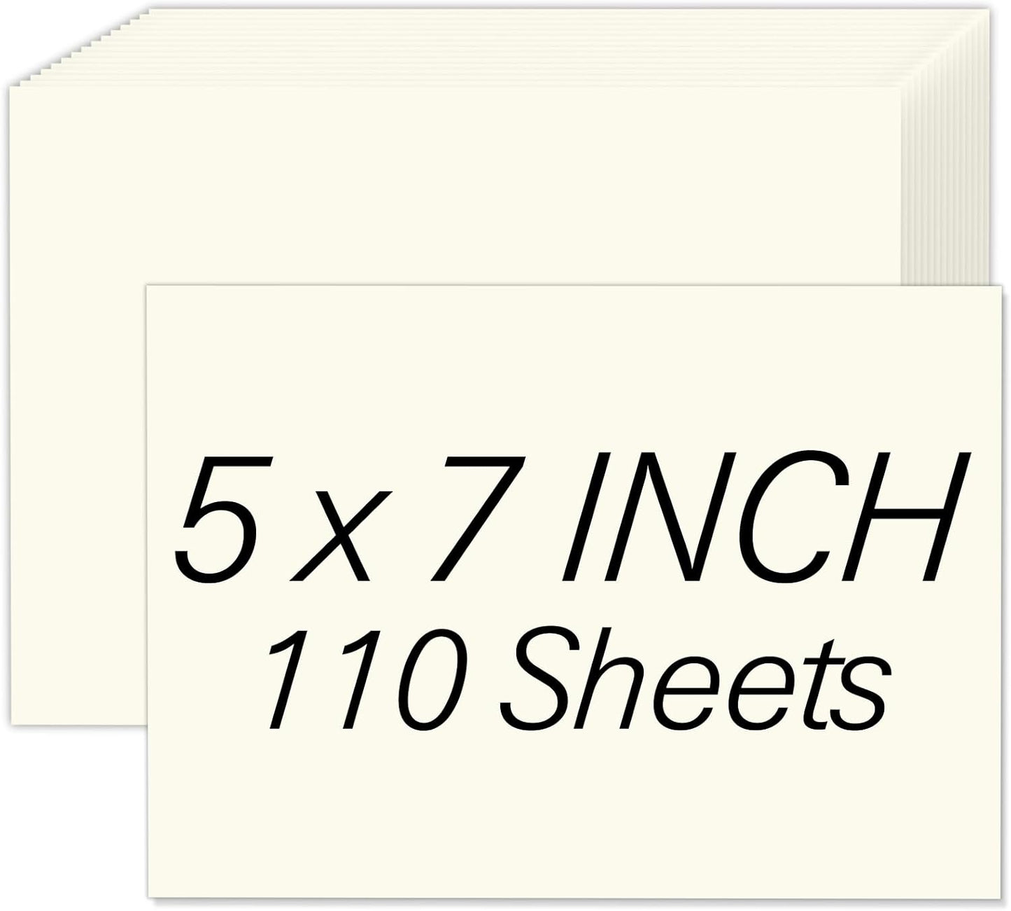 40 Sheets Cream Cardstock Paper 8.5 x 11, Ivory Cardstock Printer Paper 8.5x11, Off White Card Stock Paper 8.5 x 11, 200 GSM Construction Paper for DIY Cards, Greeting Cards, Wedding Invitations