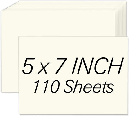 40 Sheets Cream Cardstock Paper 8.5 x 11, Ivory Cardstock Printer Paper 8.5x11, Off White Card Stock Paper 8.5 x 11, 200 GSM Construction Paper for DIY Cards, Greeting Cards, Wedding Invitations
