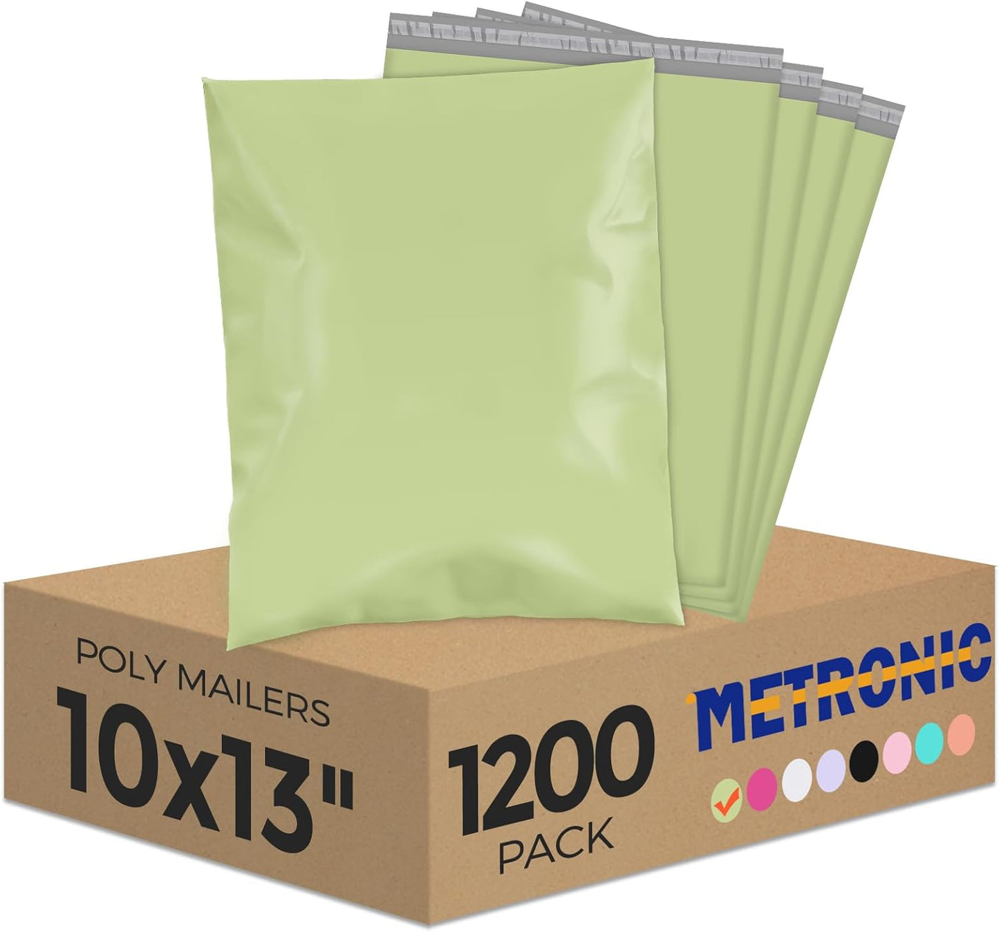 Metronic Poly Mailers 10x13 100 Pcs | Small Shipping Bags for Clothing | Mailing Bags for Small Business, Shipping Envelopes,Packing Bags in Black