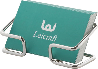 Business Card Holder for Desk, Cute Metal Card Organizers and Office Desk Accessories for Men and Women (Golden)