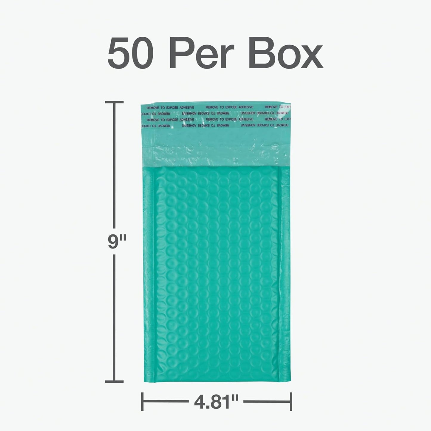 Quality Park Bubble Mailers, 6 x 9 Inch, White Poly Mailers, Padded Envelopes, Shipping Envelopes, Water Resistant, Self Seal, 50 Per Box (QUA85856), Plastic