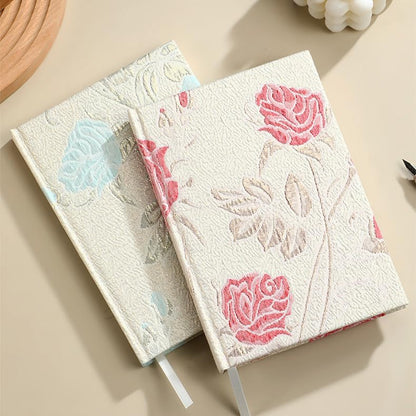 ipoul Flower Notebook, A5, 6x8, Hardcover, Lay Flat, Lined Paper, Journal for Women, Writing Notebook, Pretty, Hibiscus, Pink, Birthday Gifts for Women, Wedding Shower Gifts, Mothers Day Gift