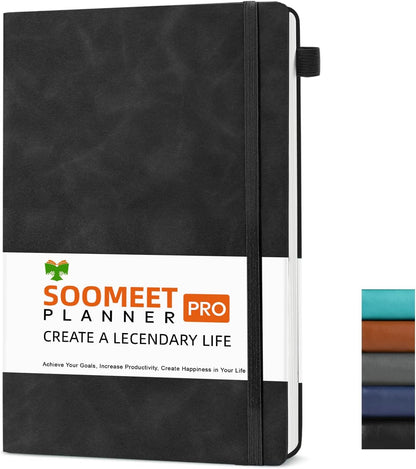 Lined Journal Notebook, 200 Pages, Leather Hardcover Notebooks, A5 College Ruled Thick Classic with Pen Loop Notebook Journals for Writing, for Women Men Office School, 5.75'' X 8.38'', Brown