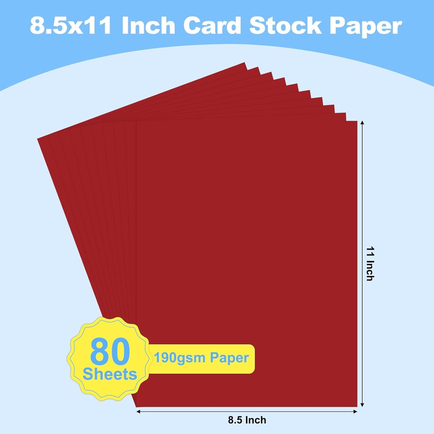40 Sheets Colored Cardstock, 8.5 x 11 Construction Paper, Black Card Stock Paper, Cardstock Printer Paper for Halloween,Mothers Day, Christmas, Wedding Invitations, DIY Cards, Photo, Art and Crafts