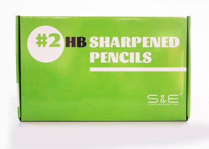 S & E TEACHER'S EDITION 360pcs Pre-sharpened Pencils with eraser top, No.2 pencils #2 HB pencil, Golf, Classroom, Pew, Back to school, 360 pcs/box