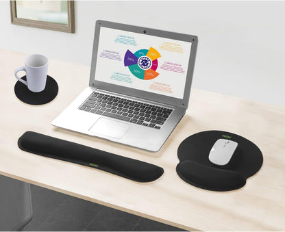 VAGAU Premium Keyboard Wrist Rest and Mouse Pad Wrist Support, Ergonomic Memory Foam Set for Office, Laptop, Mac, Computer and Gaming, Comfortable Typing &Wrist Pain Relief (2 Pack)