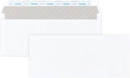 Mead #10 Security Business Envelopes Letter Size 4-1/8" x 9-1/2" – Peel and Seal, Privacy Lined, No-Window, Press-It Seal-It Self-Adhesive for Home & Office Mailing, 45 Count (75026)