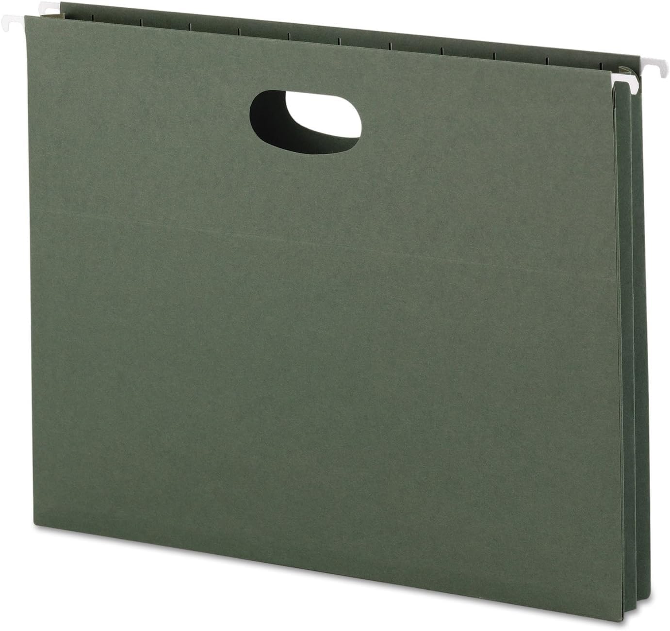 Smead Hanging File Pocket with Full-Height Gusset, 3-1/2" Expansion, Letter Size, Standard Green, 10 per Box (64220)